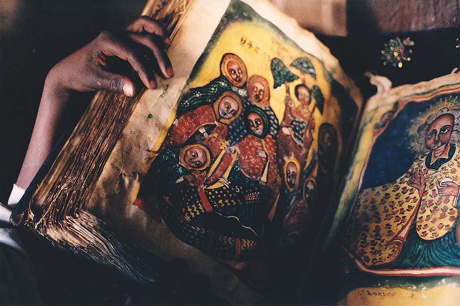 Hand Made Bible at Debre Damo Monastery, Tigre Province, Ethiopia