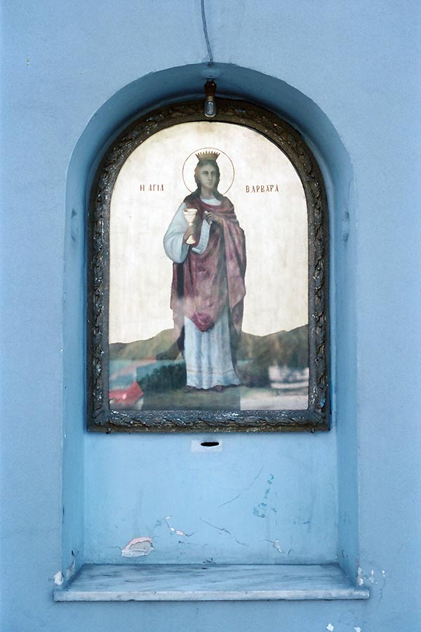 Religious Icon in the Church of Saint Barbara