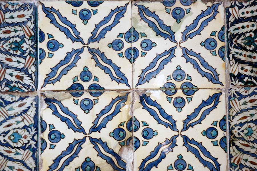 Tile Work in Topkapi Palace, Istanbul
