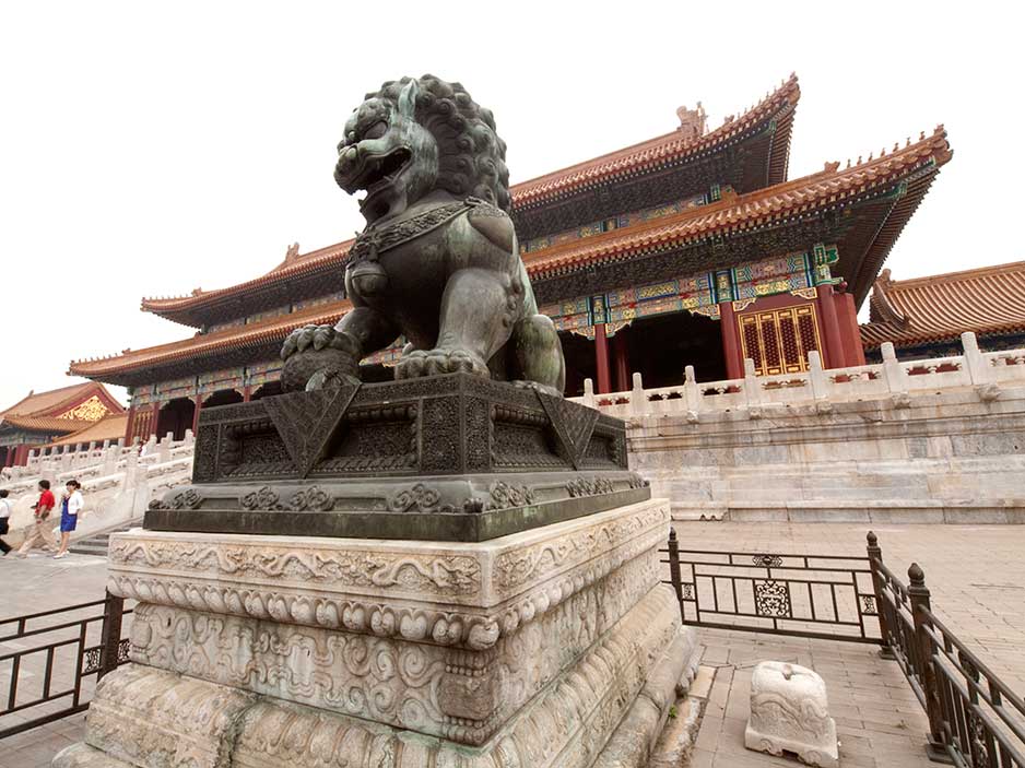 Bronze Lion in the Forbidden City, Beijing