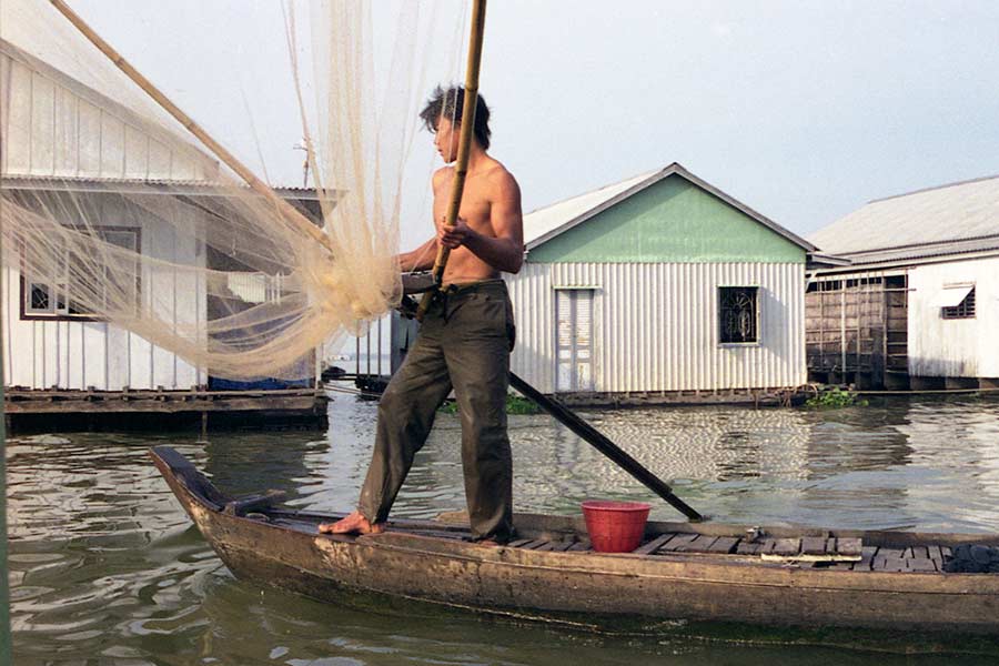 Cham Fisherman Outside Chau Doc, Viet Nam