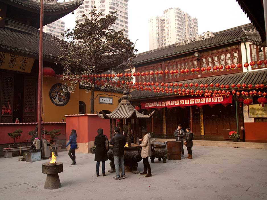 Courtyard of the Jade Buddha Temple, Shanghai
