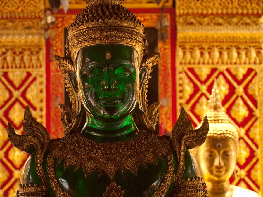 Emerald Buddha at Wat Doi Suthep, Chang Mai, Thailand