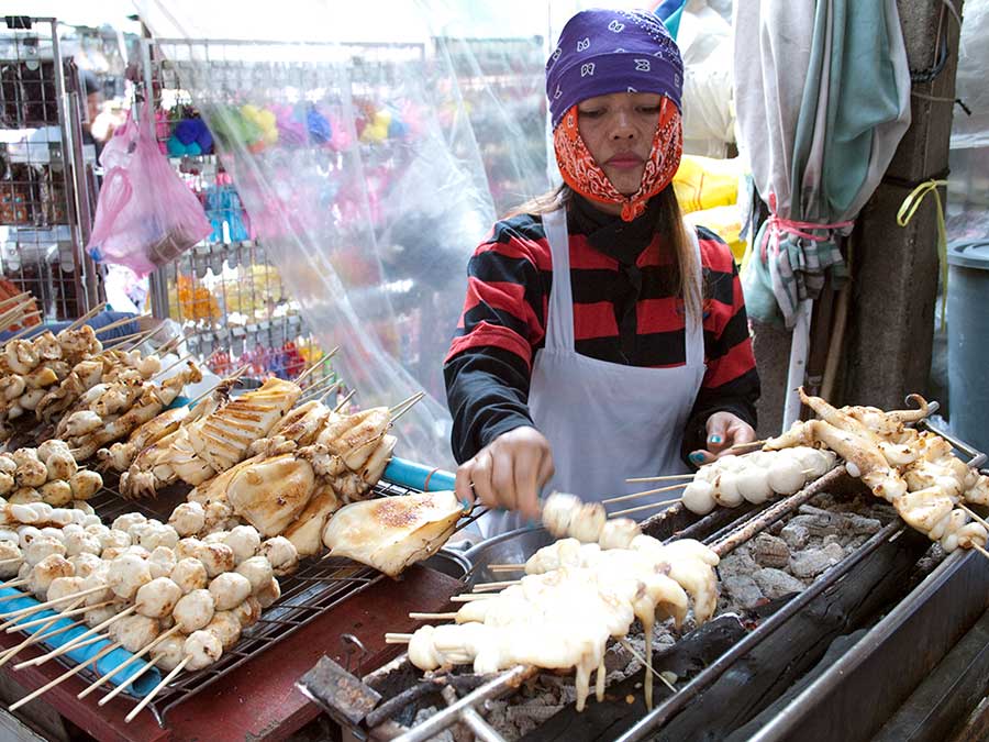 Open Air Grill in Chinatown, Bangkok, Thailand