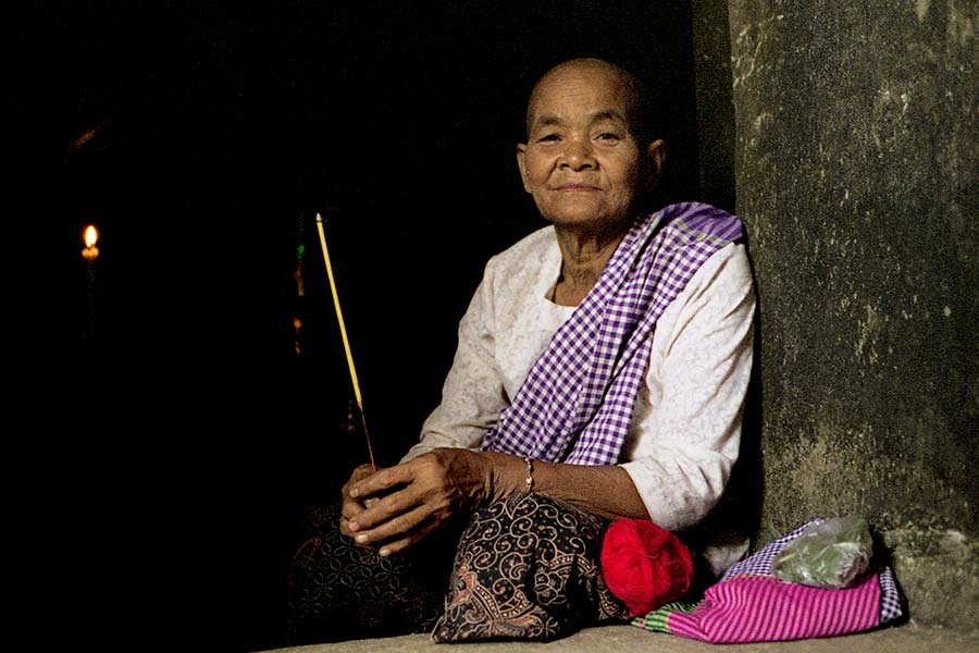 Old Woman in Angkor, Cambodia