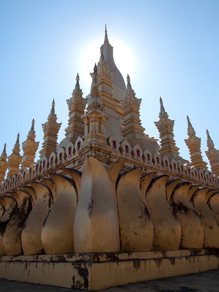 Rear View of That Luang, Vientiane, Laos