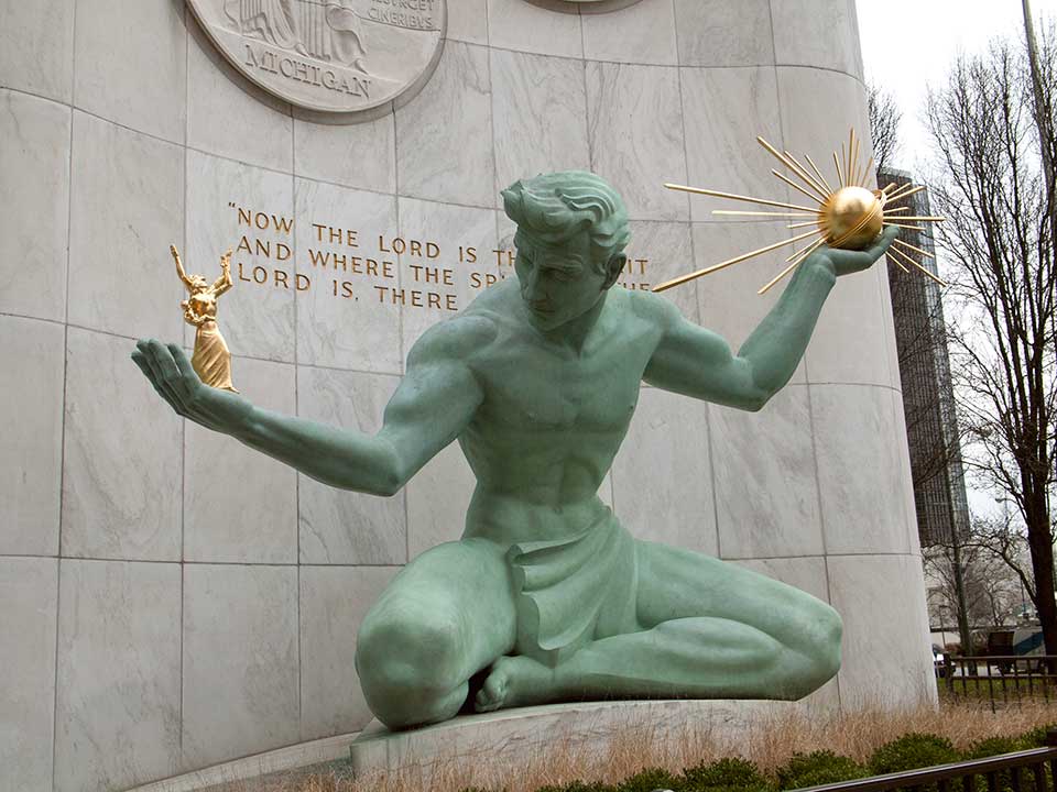 Spirit of Detroit Statue