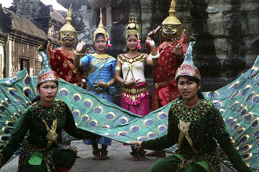 Group of Aspara Dancers at Angkor, Cambodia