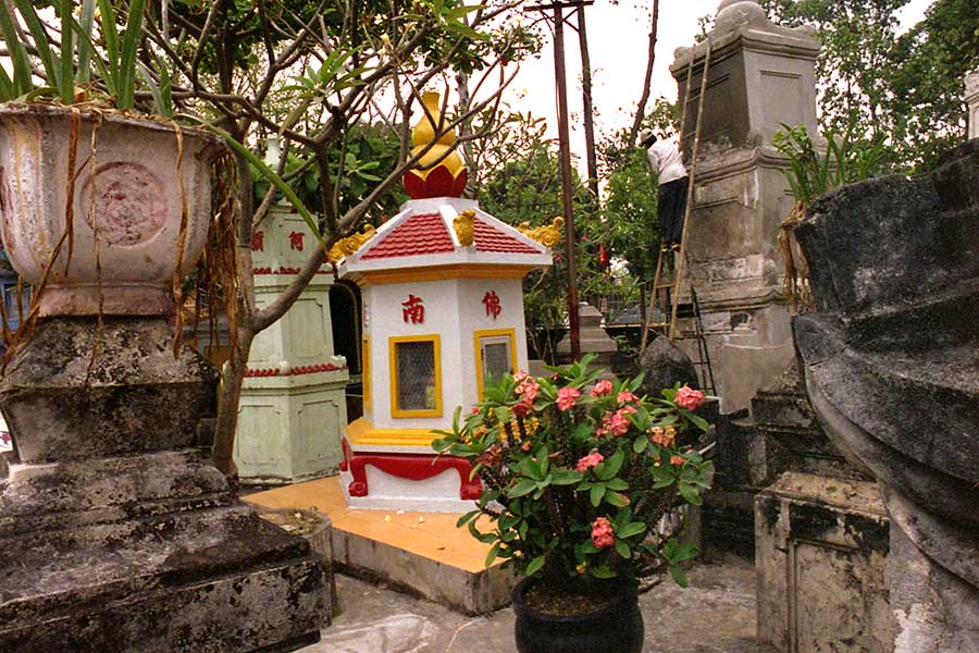 Tombs of Monks at the Giac Lam Pagoda, Saigon, Viet Nam