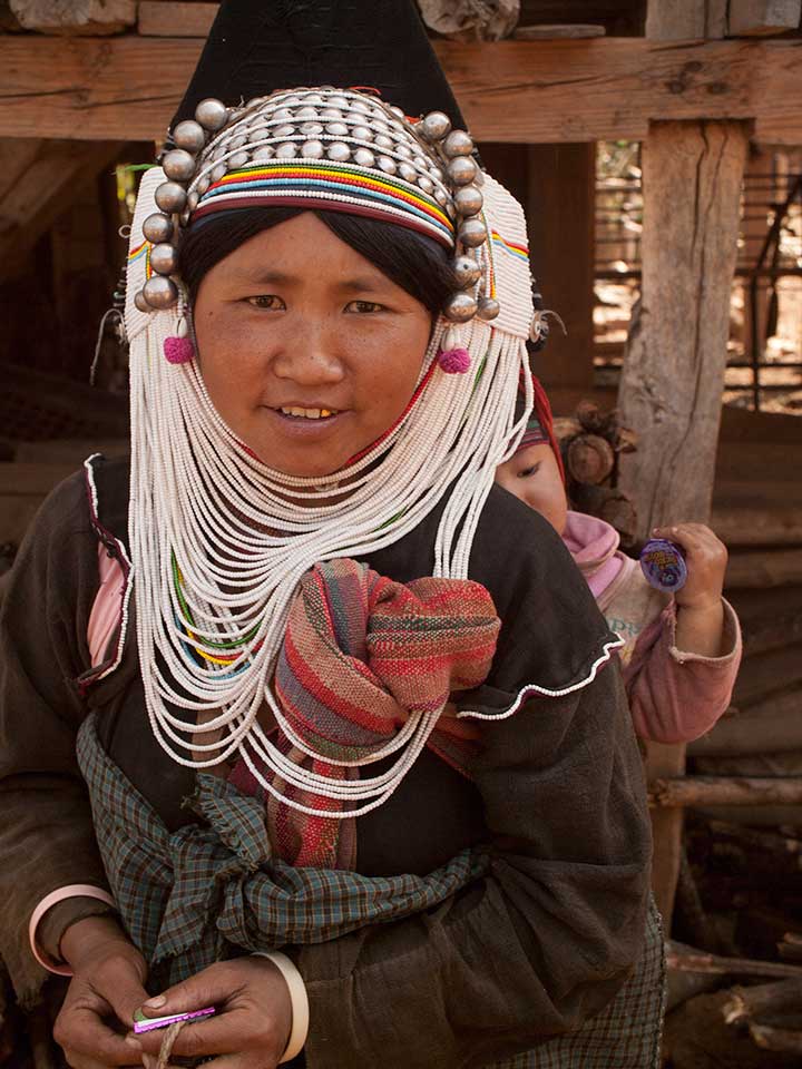 Woman of the Akha Tribe in Shan State, Myanmar