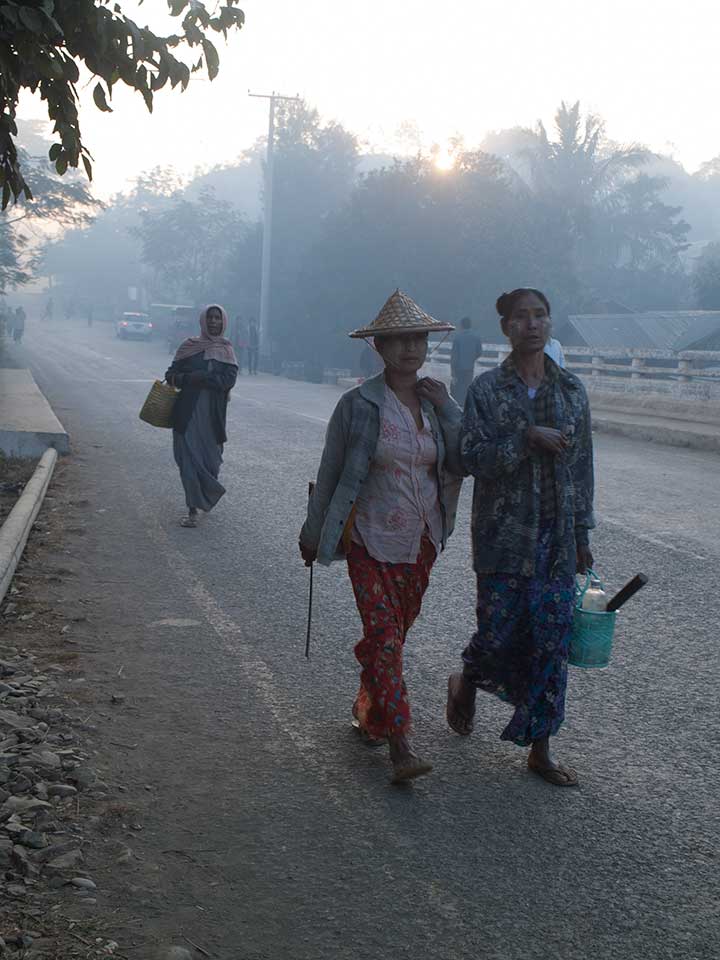 Dawn in Mrauk U, Myanmar
