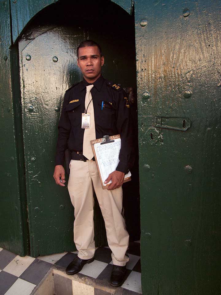Security Guard in Leon, Nicaragua