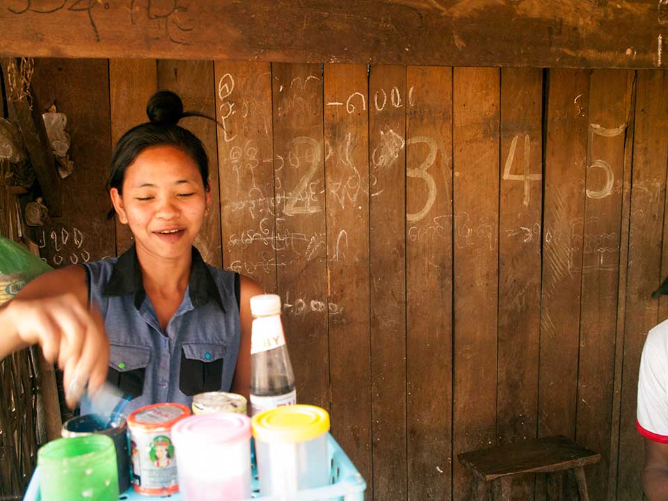 Shop Girl in Rakhine State, Myanmar