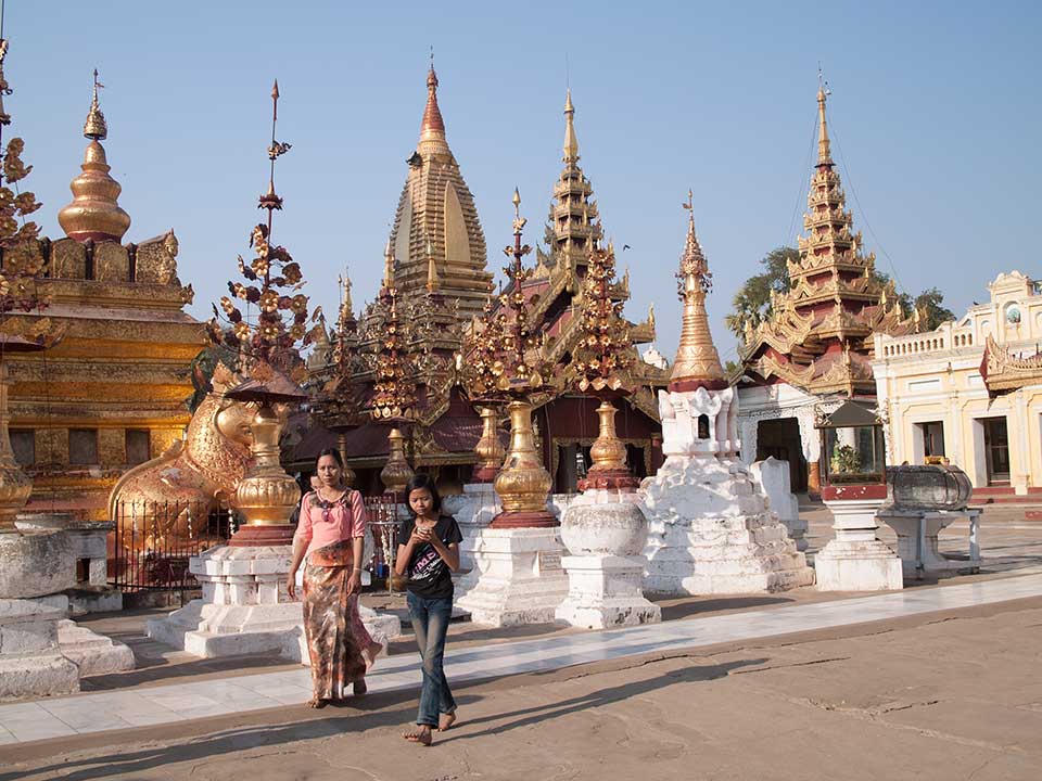 Shwezigon Paya in Nyaung U, Myanmar
