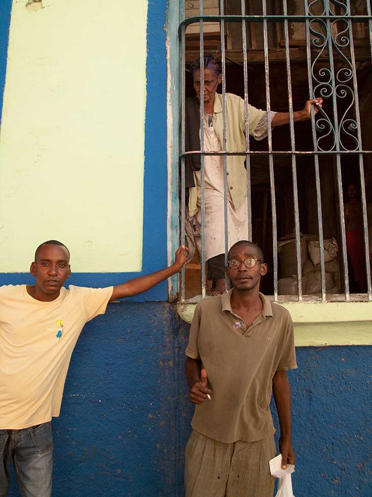 Three People in Santiago de Cuba