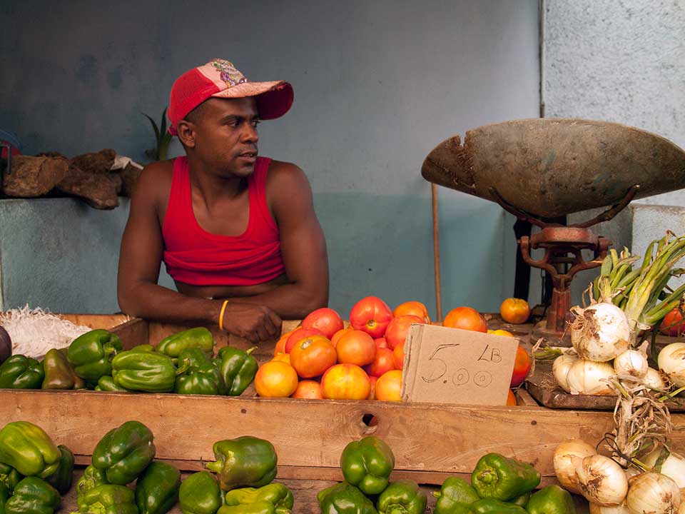 Vegetable Seller in Santiago de Cuba