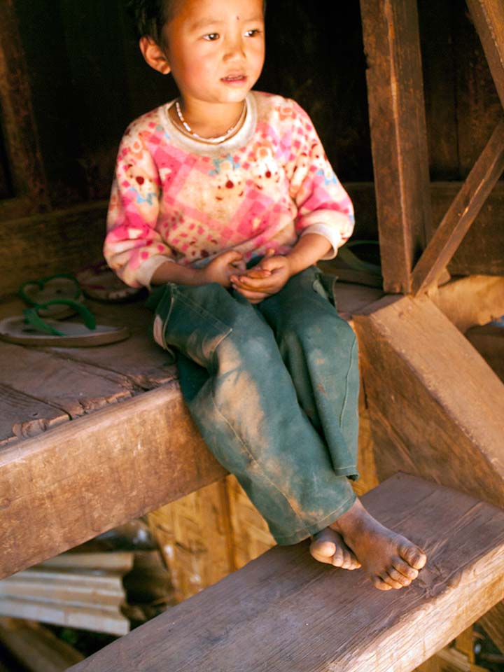 Young Child of the Palaung Tribe, Shan State, Myanmar